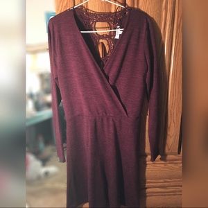 Candie’s burgundy dress
